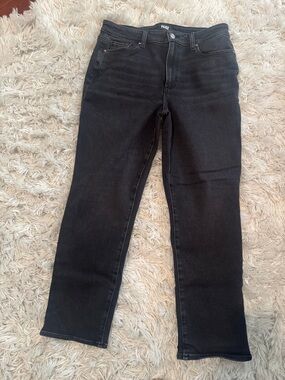PAIGE Cindy Black Straight Jeans